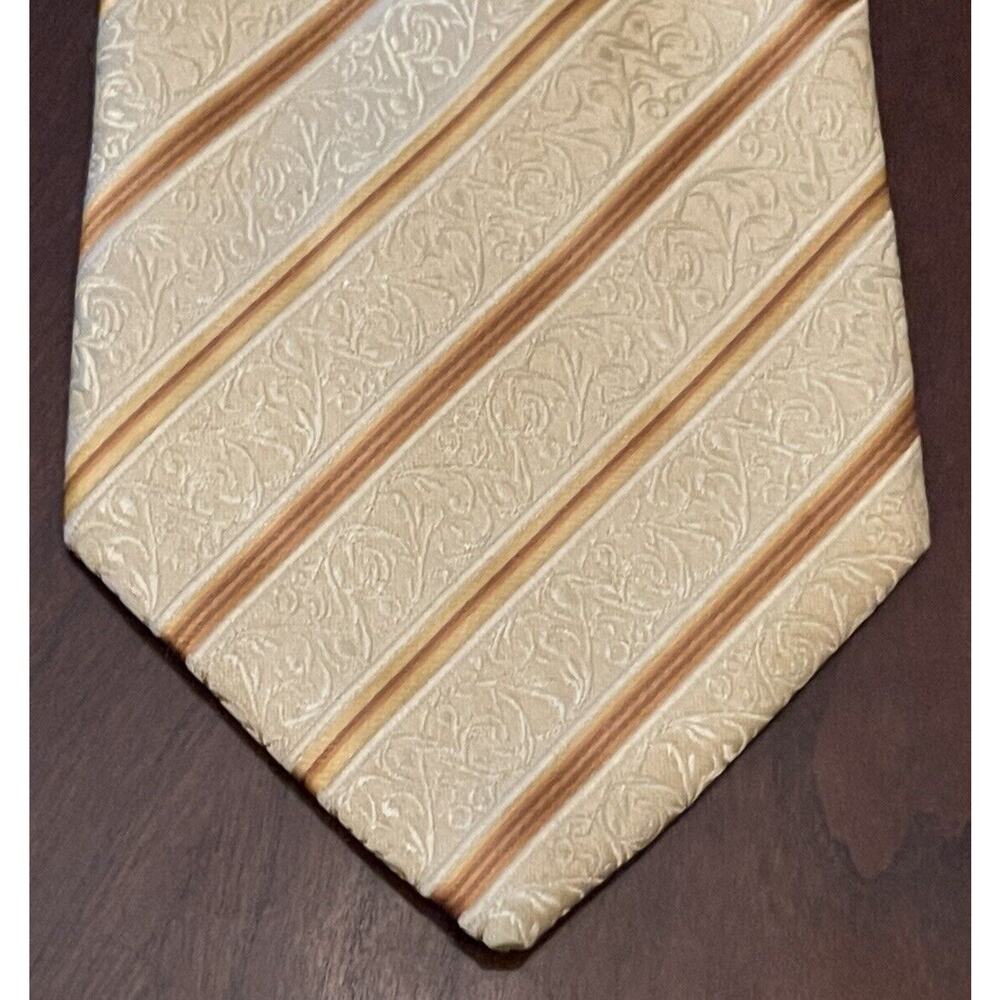 Umberto Frasi Gold Hand Made 100% Polyester Men’s Neck Tie Made In China